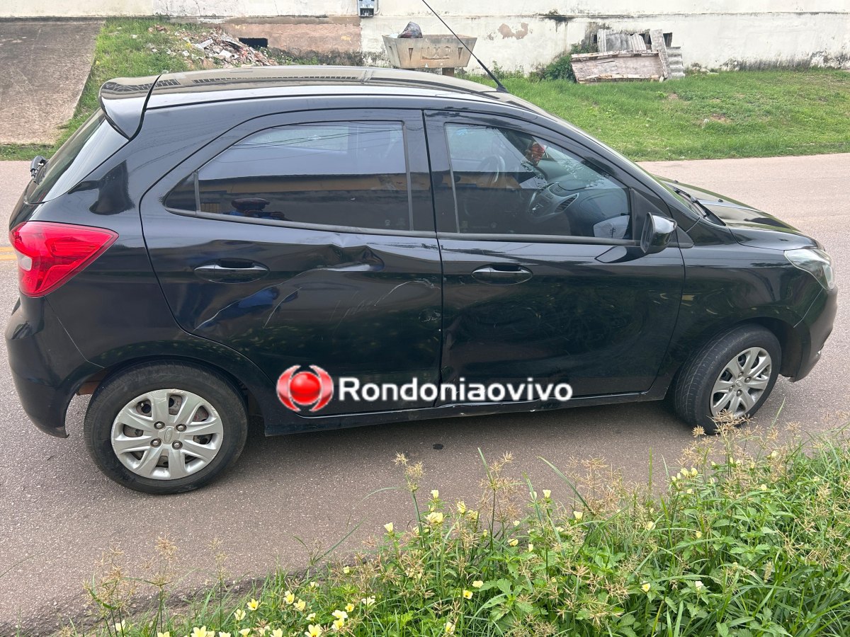 VÍDEO: Motociclista tem fratura exposta no joelho após acidente no Centro