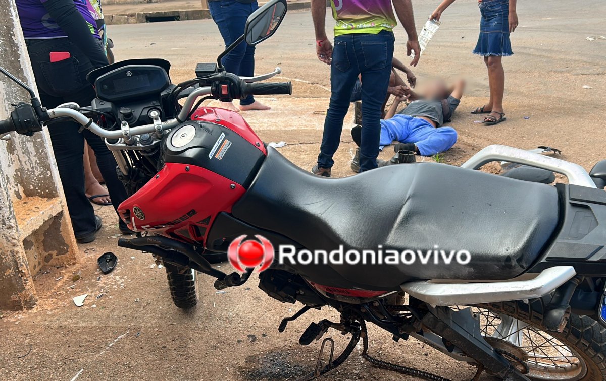 ATROPELADO: Motociclista avança preferencial e sofre grave acidente na zona Leste 