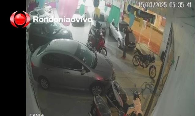 VÍDEO: Ladrões são flagrados tentando furtar veículos em loja de seminovos 