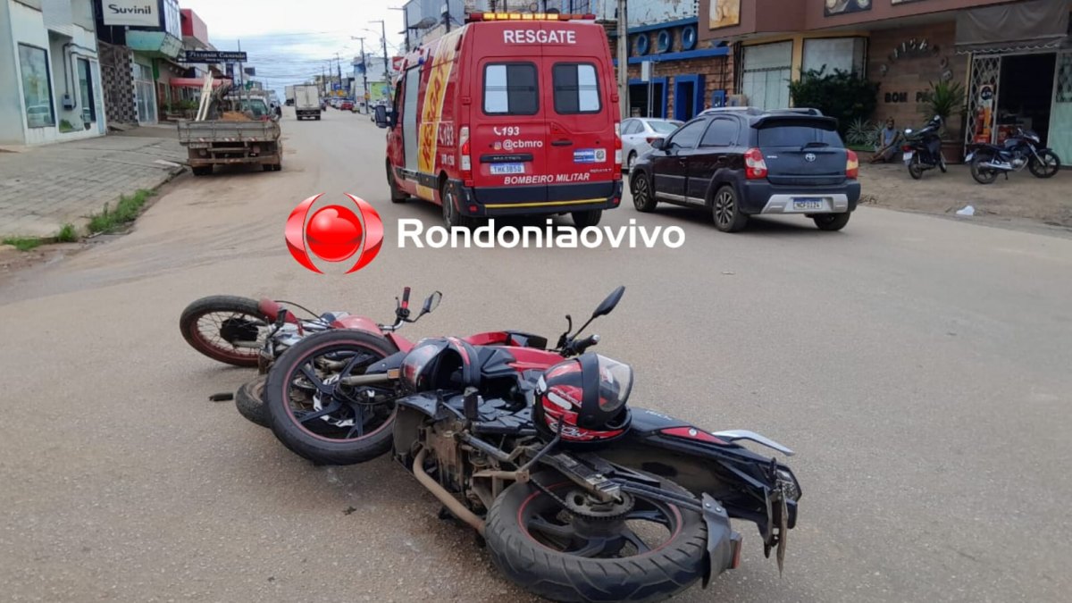 NA AMAZONAS: Batida entre duas motocicletas deixa casal gravemente ferido