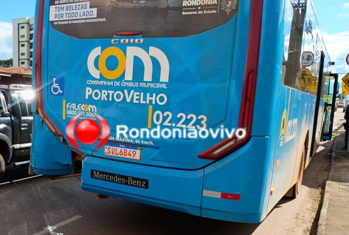 PM ACIONADA: Batida entre ônibus e caminhão é registrada em Porto Velho 