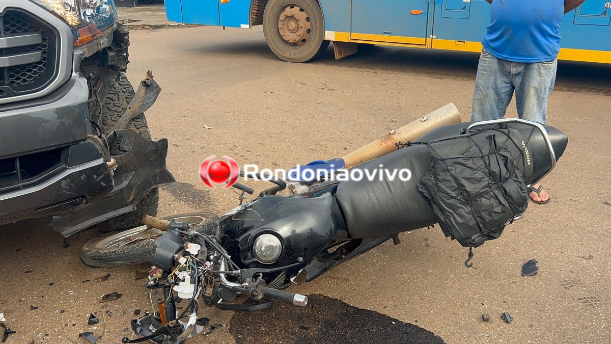 ASSISTA: Gravíssimo acidente deixa motociclista seriamente ferido na Mamoré
