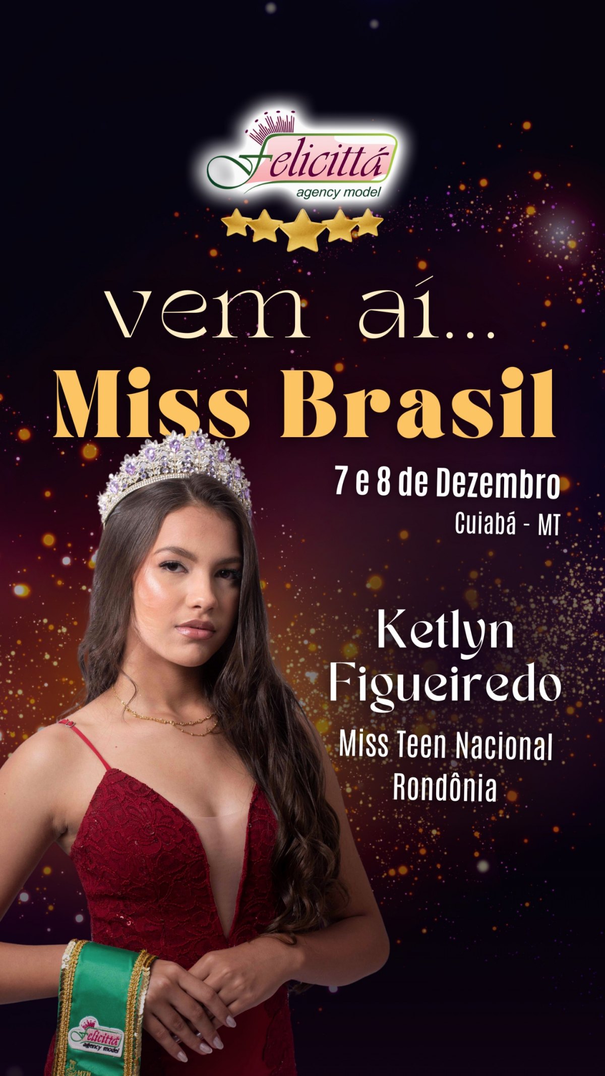 BELEZA NORTISTA: Jovem representa Rondônia no Miss Teen Nacional Brasil 2025