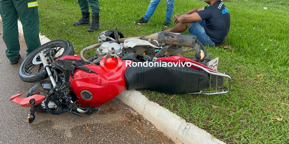 VEJA VÍDEO: Duas pessoas ficam feridas em acidente na Jorge Teixeira
