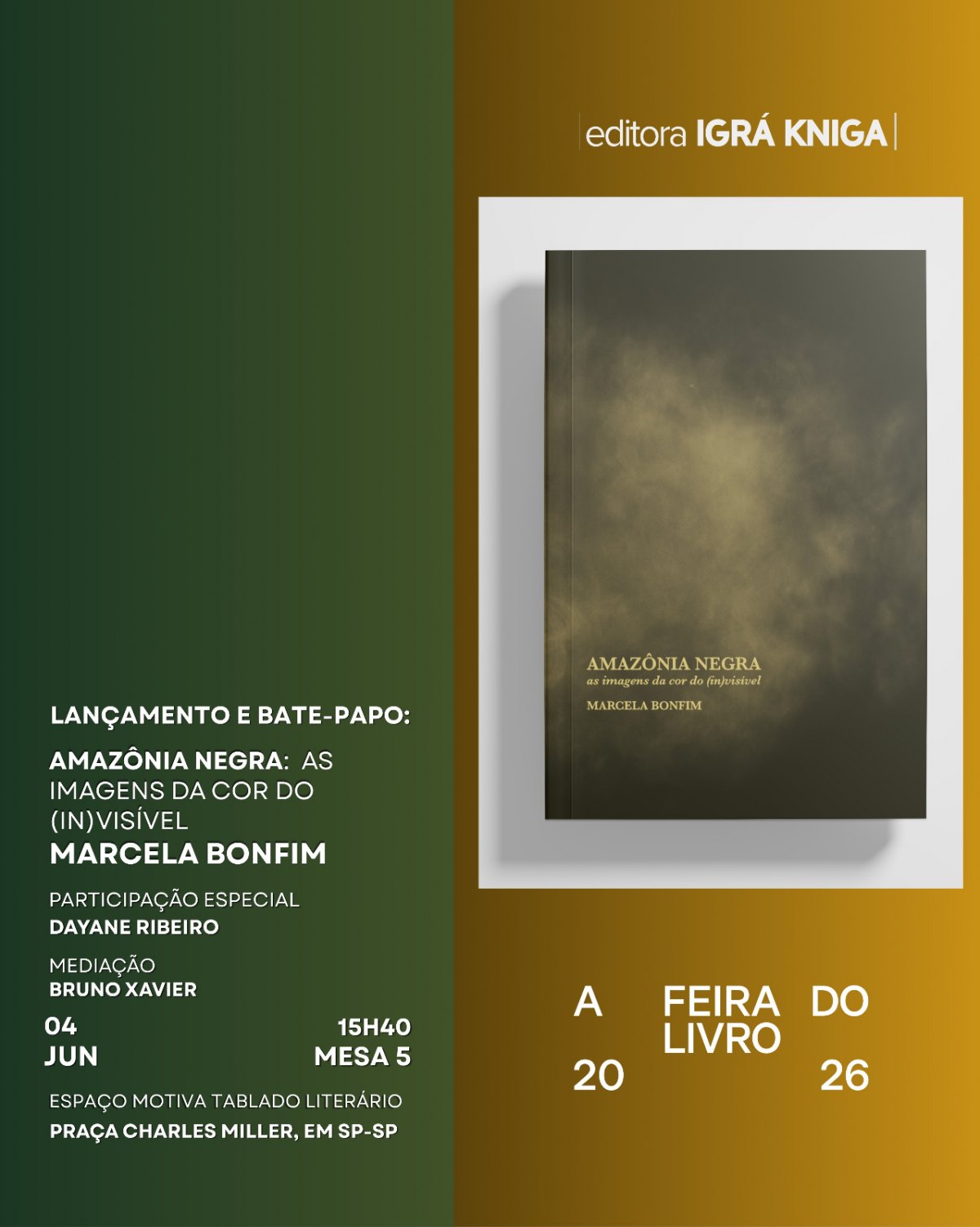 AMAZÔNIA NEGRA: Livro estreia na Feira do Livro com debate sobre identidade e pertencimento