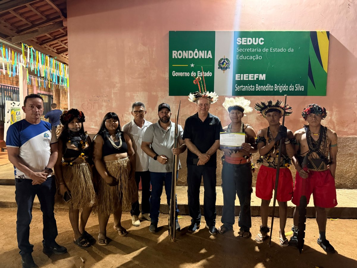 CÁSSIO GOIS: Terra Indígena Roosevelt recebe capacitação da Escola do Legislativo de RO