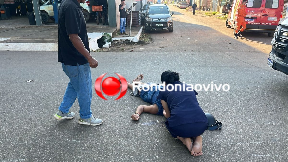 VÍDEO: Ciclista sofre ferimentos graves no rosto após ser atropelada na Mamoré