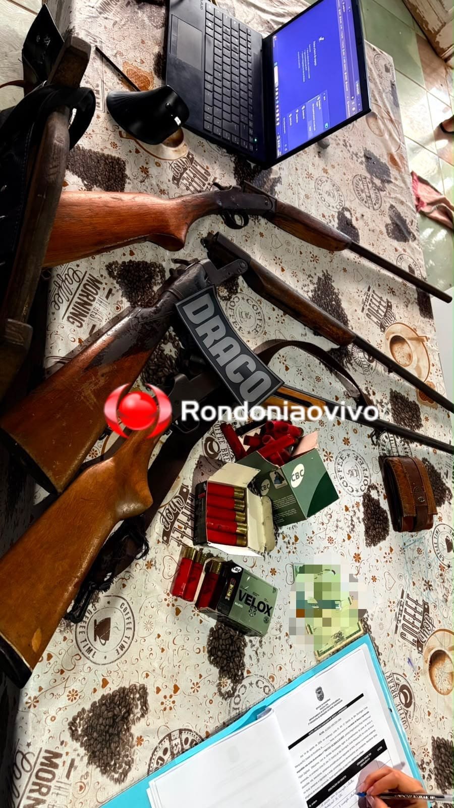 ESCUDO DE CINZAS: Operação da Draco prende acusados de comércio de armas e crimes ambientais 