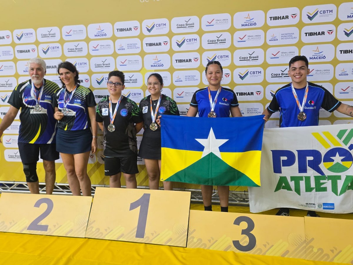 TÊNIS DE MESA: Rondônia conquista 26 medalhas e Guedes TT é campeão da Copa Brasil