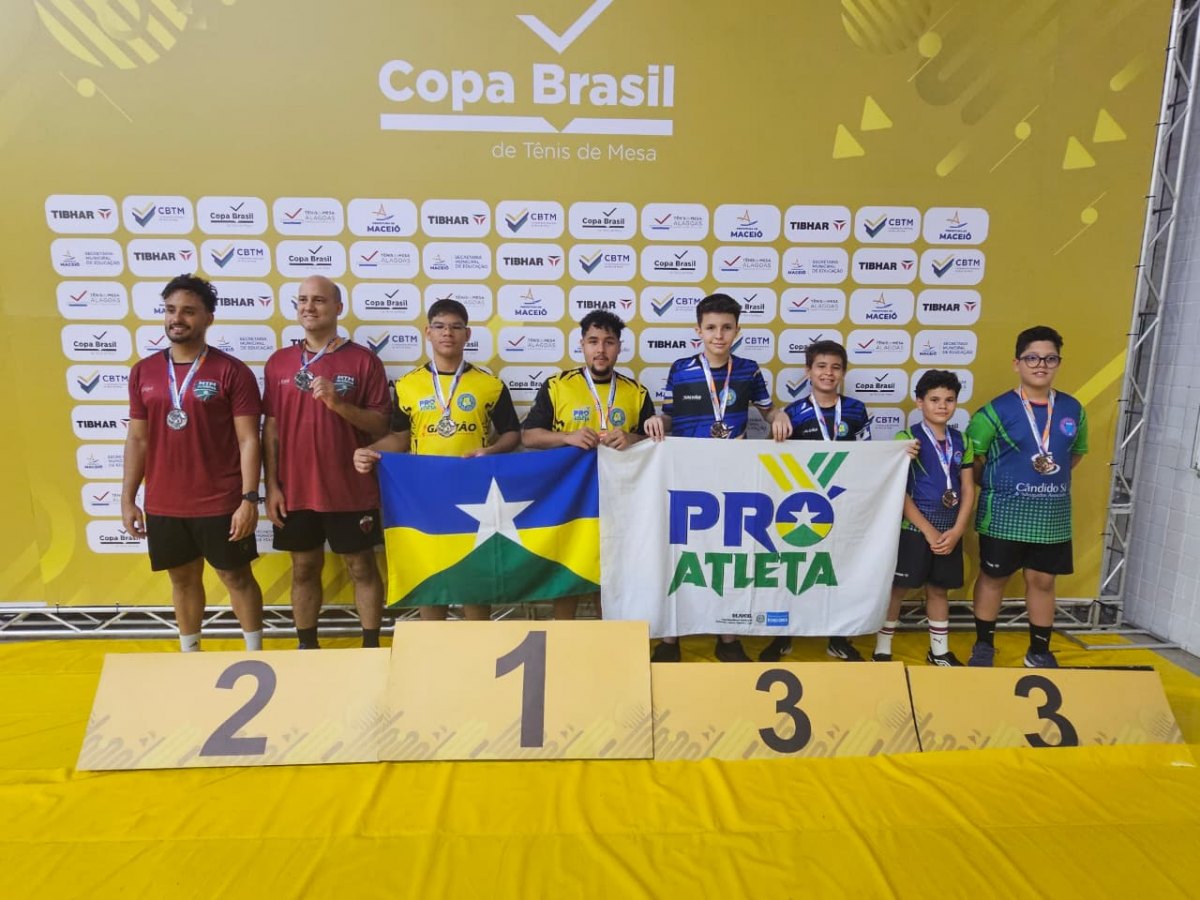 TÊNIS DE MESA: Rondônia conquista 26 medalhas e Guedes TT é campeão da Copa Brasil