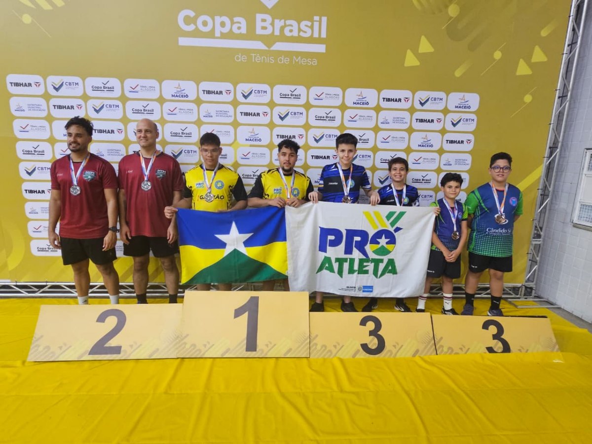 TÊNIS DE MESA: Rondônia conquista 26 medalhas e Guedes TT é campeão da Copa Brasil