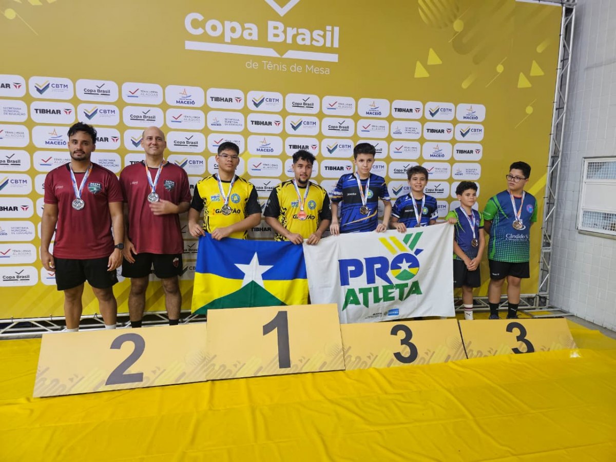 TÊNIS DE MESA: Rondônia conquista 26 medalhas e Guedes TT é campeão da Copa Brasil