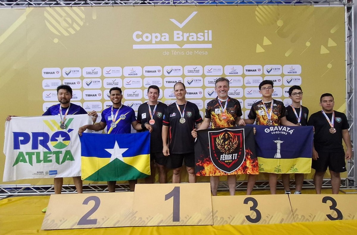 TÊNIS DE MESA: Rondônia conquista 26 medalhas e Guedes TT é campeão da Copa Brasil