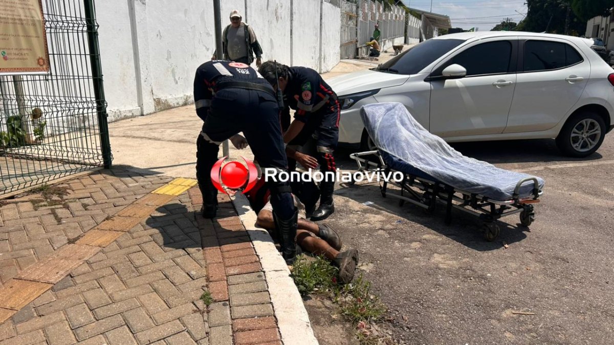 VÍDEO: Homem é encontrado ferido em frente Hospital da Guarnição