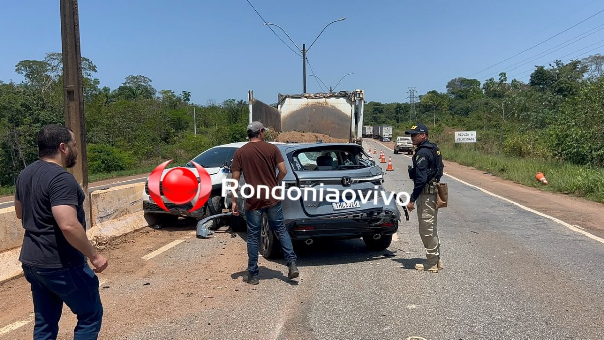 AO VIVO: Quatro veículos se envolvem em grave colisão na BR-364