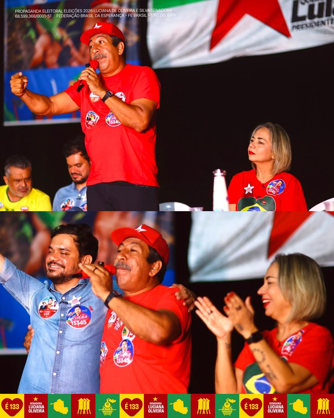 MACHADINHO DO OESTE: Expedito Netto e o Time do Lula participam de mobilização