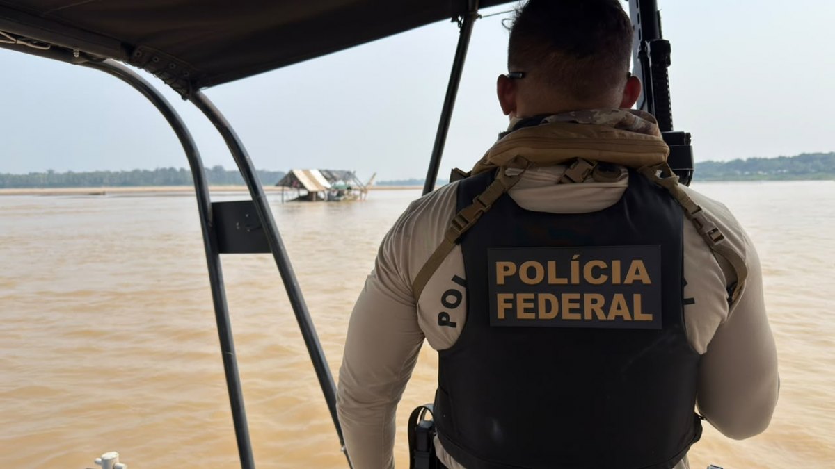 EXTRAÇÃO ILEGAL: PF deflagra nova operação contra garimpo de ouro no Rio Madeira