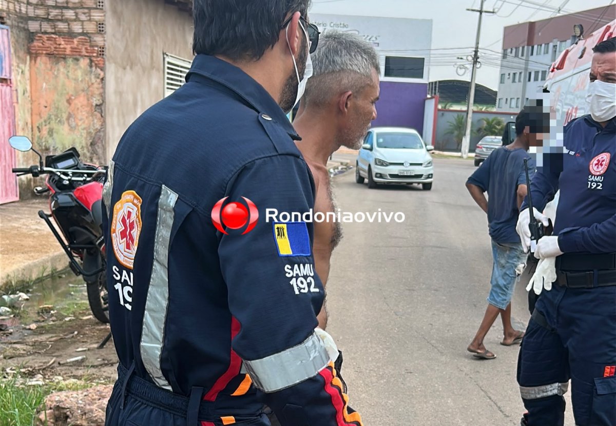 URGENTE: Homem é atacado próximo ao pescoço na zona Leste da capital