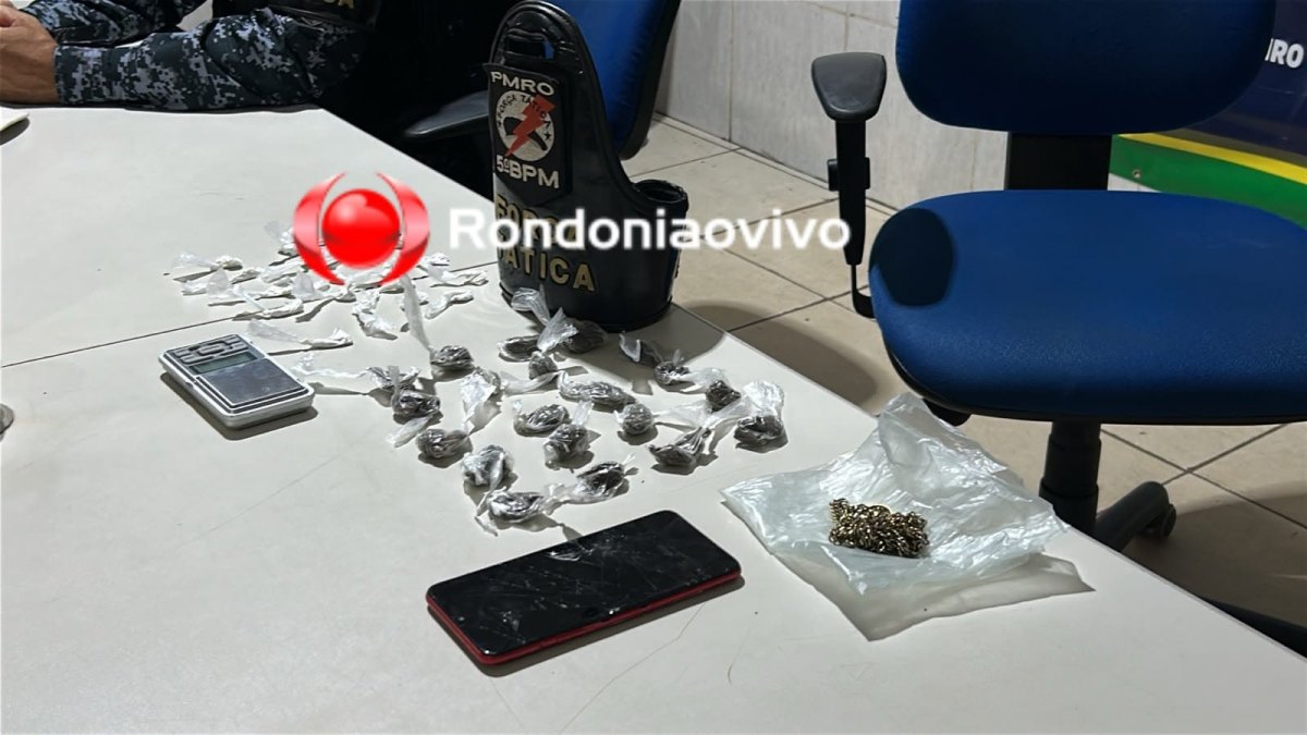 VÍDEO: Dupla é presa com várias porções de drogas no Orgulho do Madeira