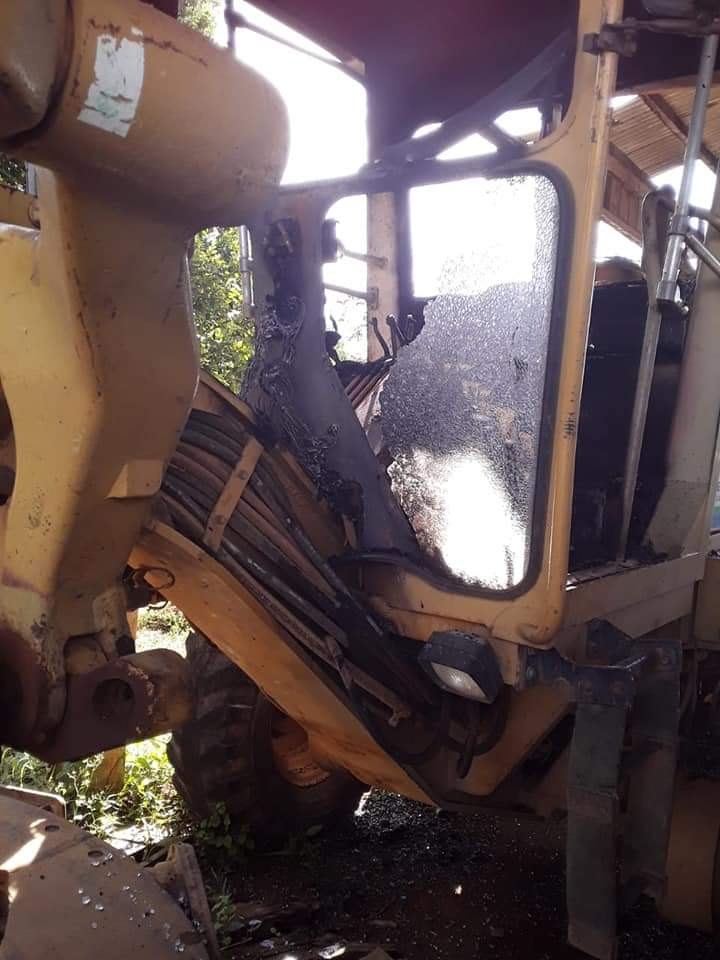 PATRIMÔNIO PÚBLICO: Incêndio destrói maquinário na garagem da Prefeitura de Governador Jorge Teixeira