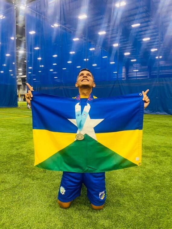 NO CANADÁ: RO celebra conquista em futebol de cinco nos Jogos Mundiais de Winnipeg 2023