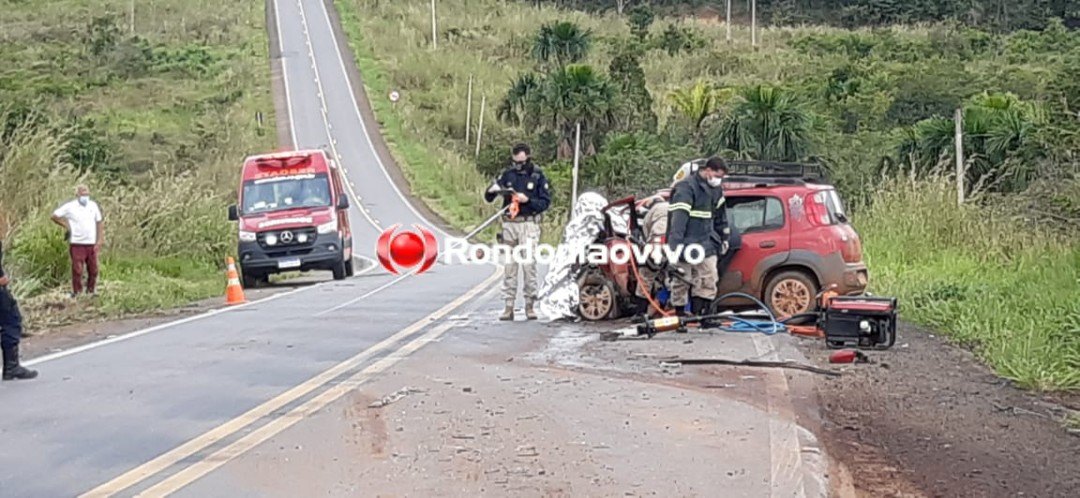 NA CURVA: Idoso morre após colisão frontal com carreta na BR-364