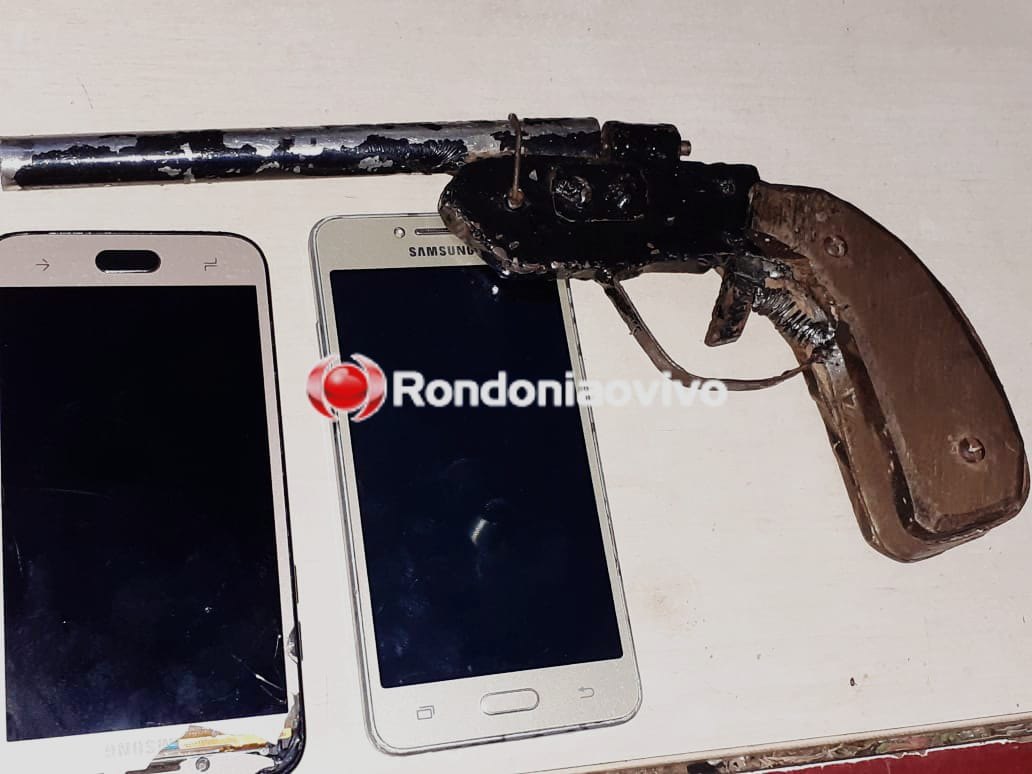 ARMA EM PUNHO: Dupla de assaltantes é presa após praticar dois roubos em Porto Velho