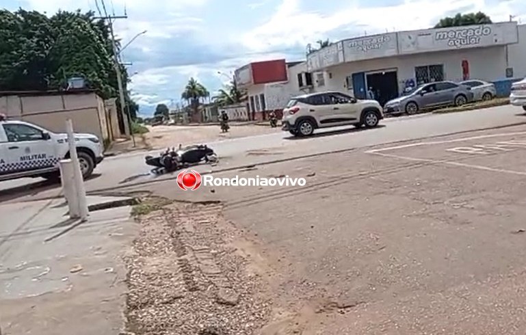 AO VIVO: Ambulância do SAMU faz resgate de motoqueiro que bateu em Hilux 