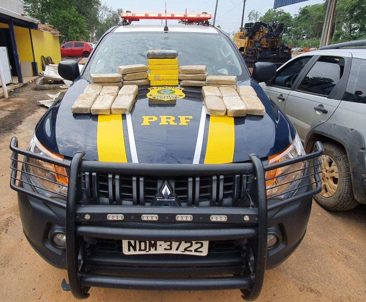 FLAGRANTE MILIONÁRIO: PRF prende casal com droga avaliada em mais de R$ 3 milhões em RO