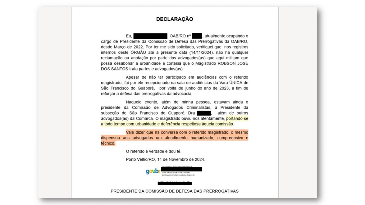 RACISMO: 'Pintaria minha pele de branco', diz ex-juiz aos desembargadores do TJ-RO