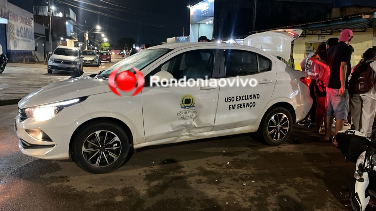 MOTOCICLISTA FERIDO: Condutor de carro da Semusa avança preferencial e causa acidente 