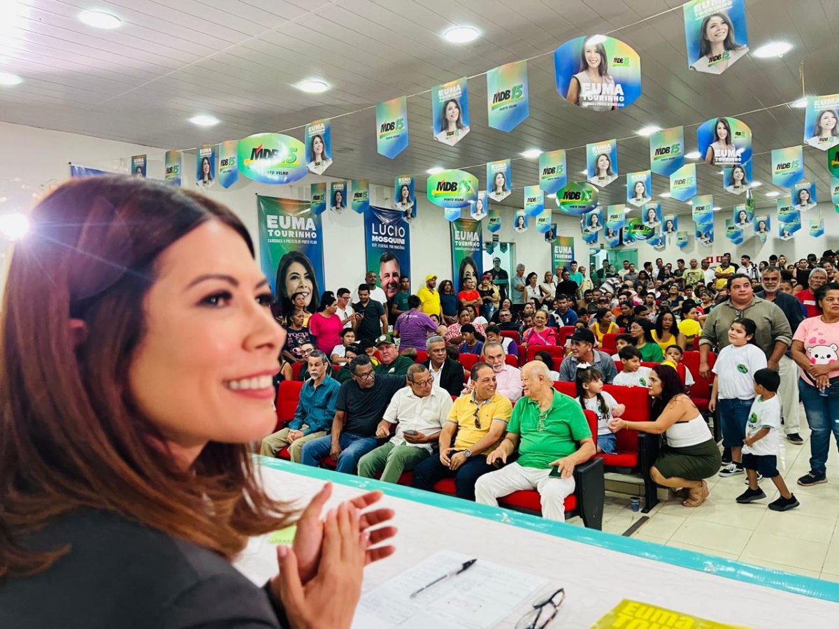 CONVENÇÃO MDB: Por aclamação MDB lança Euma Tourinho como candidata a prefeita de Porto Velho