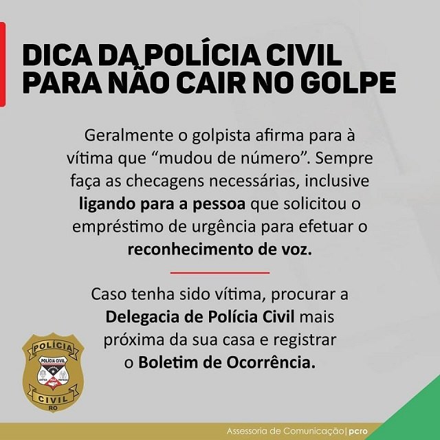 VILHENA: Médico deposita quase R$ 15 mil após cair em golpe de WhatsApp 