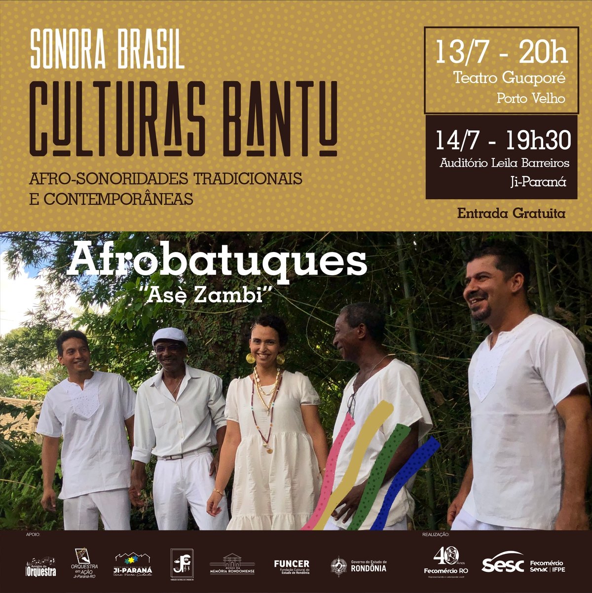 SONORA BRASIL: Com homenagem aos povos de línguas bantu, evento inicia hoje em Ji-Paraná
