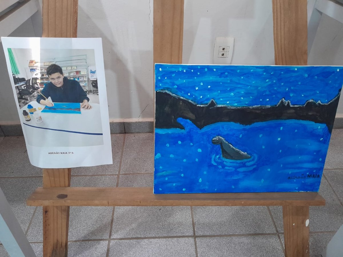 Exposição de artes marca Semana da Diversidade e Inclusão na Escola Eduardo Lima e Silva