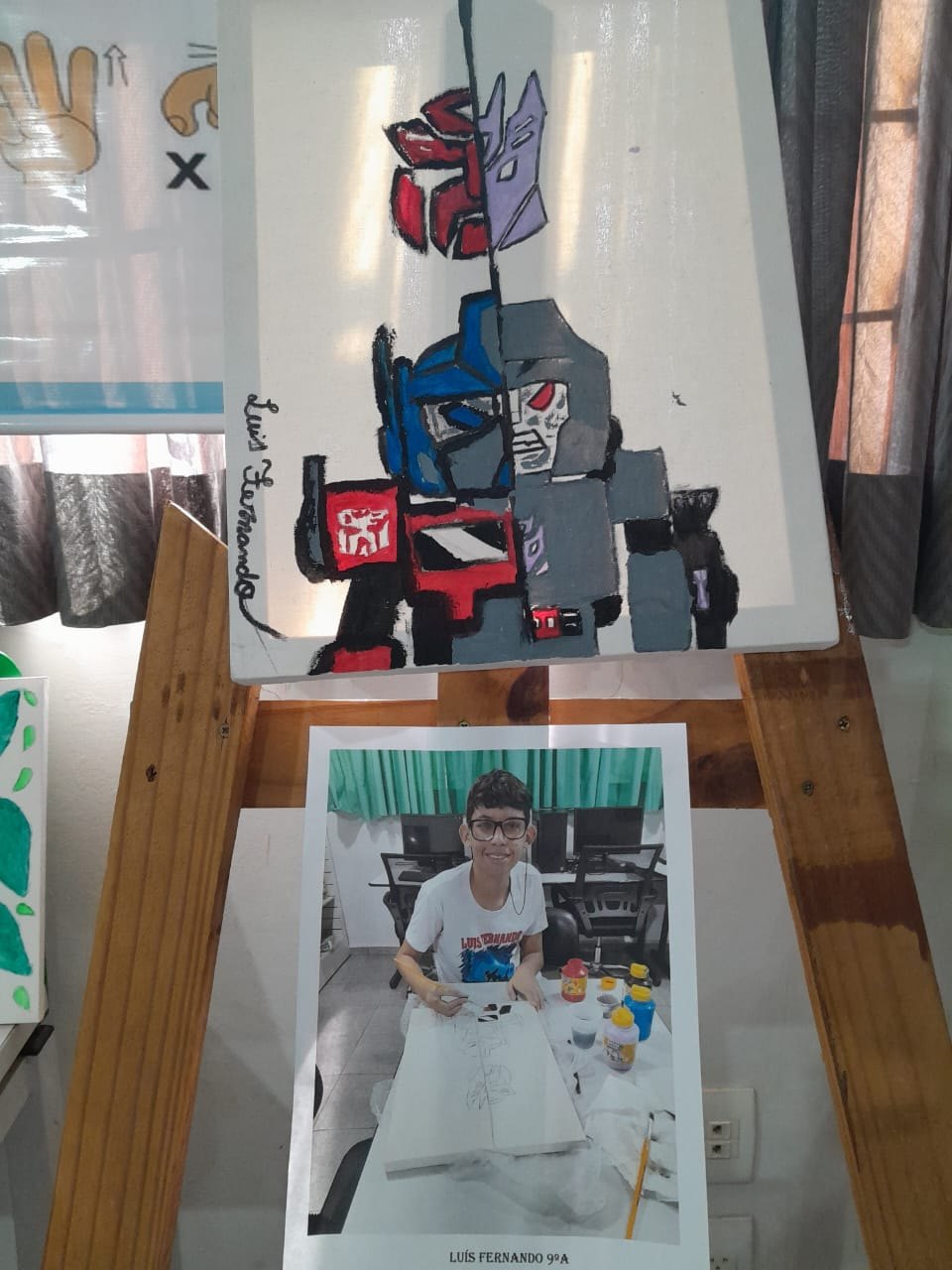 Exposição de artes marca Semana da Diversidade e Inclusão na Escola Eduardo Lima e Silva