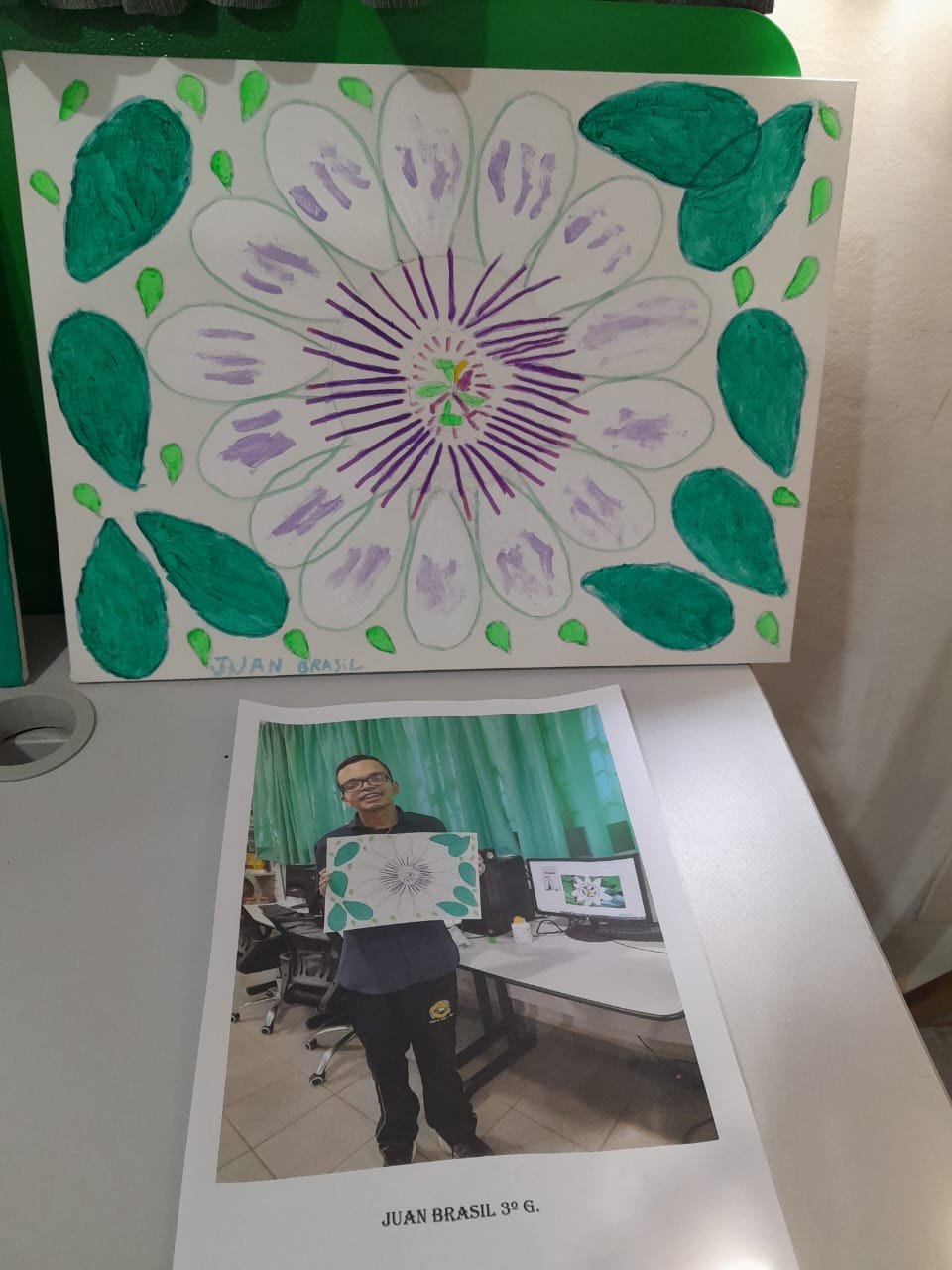 Exposição de artes marca Semana da Diversidade e Inclusão na Escola Eduardo Lima e Silva