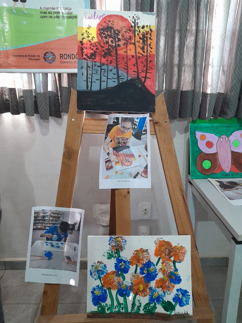 Exposição de artes marca Semana da Diversidade e Inclusão na Escola Eduardo Lima e Silva