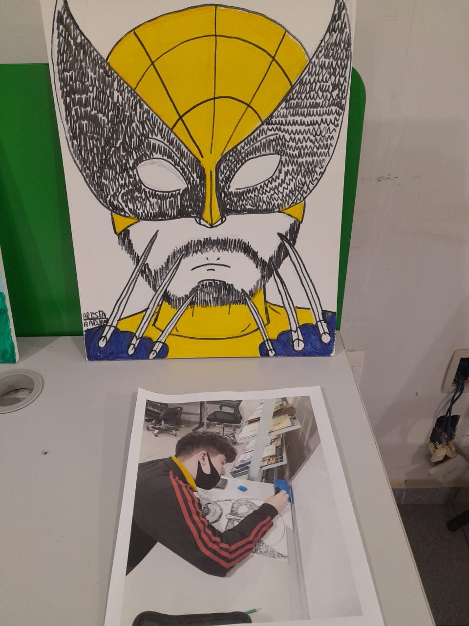 Exposição de artes marca Semana da Diversidade e Inclusão na Escola Eduardo Lima e Silva