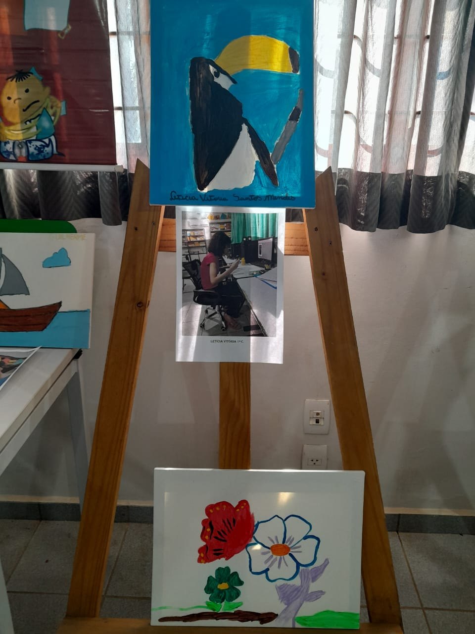 Exposição de artes marca Semana da Diversidade e Inclusão na Escola Eduardo Lima e Silva