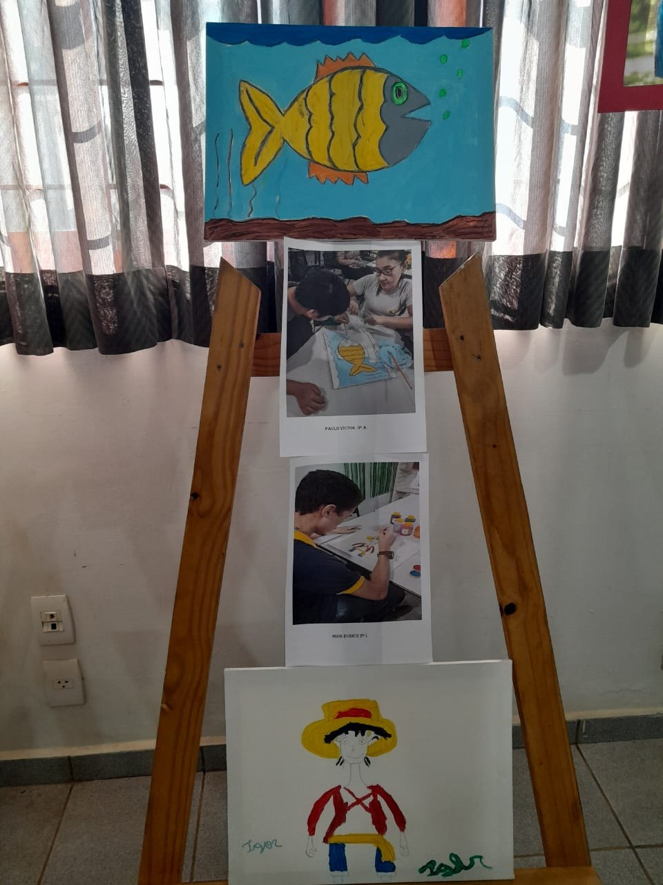 Exposição de artes marca Semana da Diversidade e Inclusão na Escola Eduardo Lima e Silva