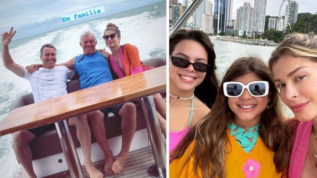 EM SC: Grazi Massafera curte passeio de lancha após terminar namoro