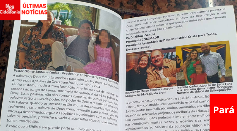 PROMOÇÃO: Ministro da Educação distribuía Bíblias com a própria foto impressa