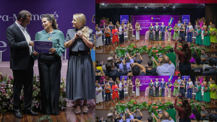 HOMENAGEM/MULHERES: Presidente da Vai Quem Quer recebe Comenda Madeira-Mamoré 