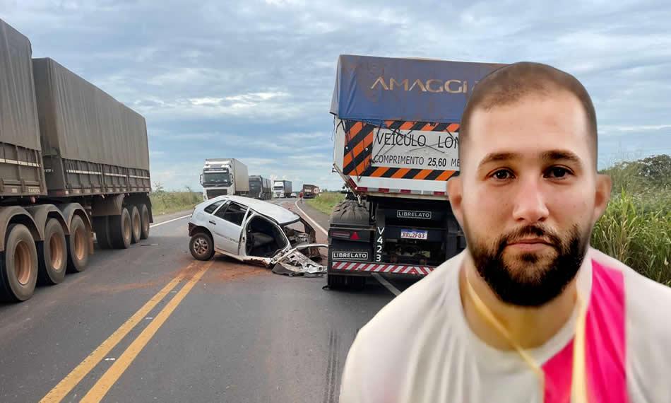 TRÁGICO: Jogador morre em violenta colisão entre Graneiro e Gol próximo a Pimenta Bueno