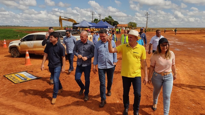 RO-370: Luiz Goebel acompanha obras da Rodovia do Boi em Corumbiara
