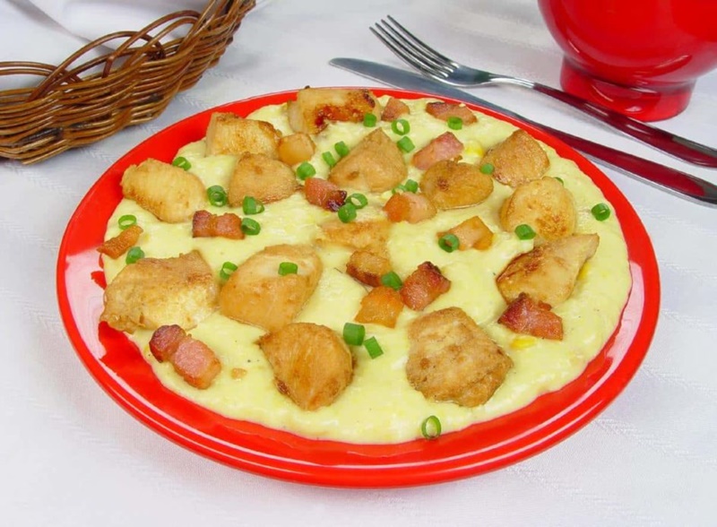 COZINHA: Receita de peito de frango ao creme de milho