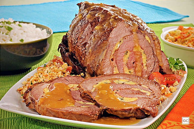 RECEITA: Patinho recheado com omelete de ervas