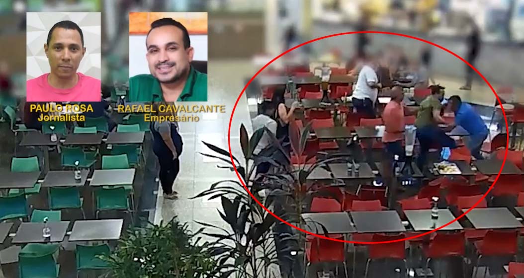 VÍDEO: Jornalista é agredido por empresário que estava escoltado por PM's