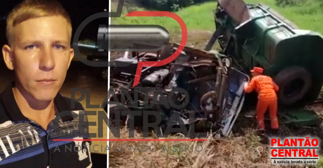 MORTE: Caminhão tem falha mecânica e vira em cima de motorista